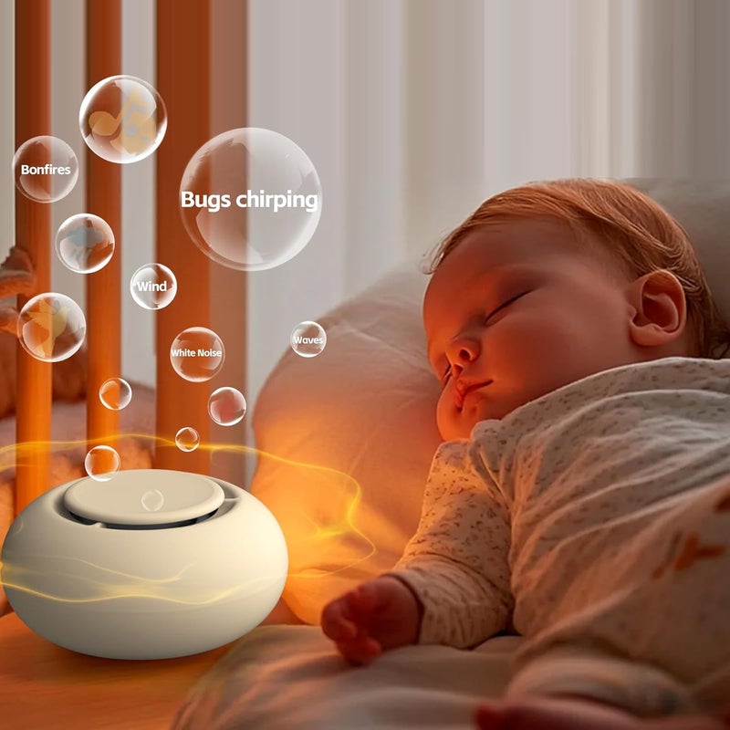 jaroco Portable Baby Sound Machine [White Noise for Babies Kids Adults][Timer Function][12 Soothing Sounds][Sleep Soother] 15 Hours Battery Life, Travel,Registry,Gifts,Shower,Clips on Baby Stroller - Image 4